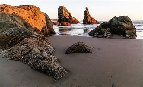 Sunset Falls At Bandon Oregon Beaches Photograph by Athena Mckinzie - Fine Art America