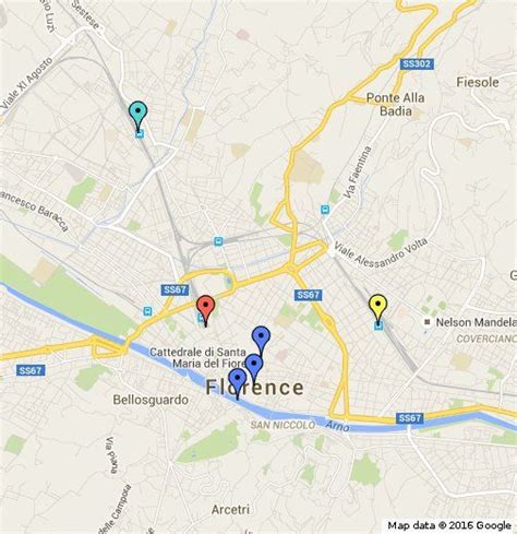 Florence - showing railway stations | Railway station, Railway, Map