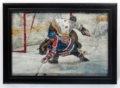 Lot Detail - Wayne Gretzky "1988 Stanley Cup Finals" Original Acrylic ...