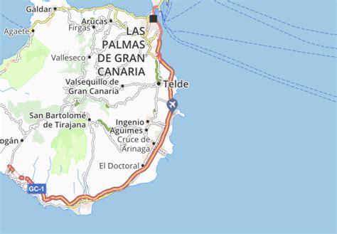 MICHELIN Aeropuerto de Gran Canaria map - ViaMichelin