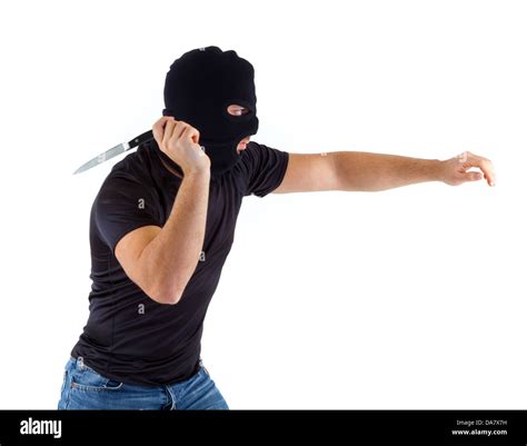 Criminal with balaclava Stock Photo - Alamy