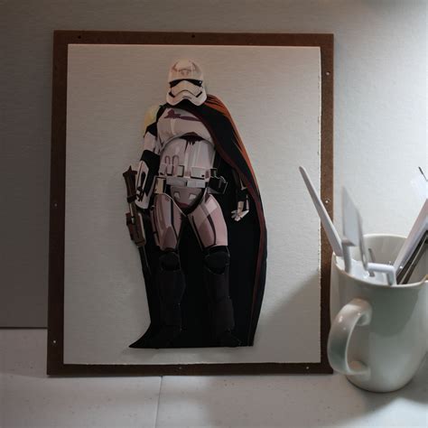 Star Wars: Captain Phasma Shadow Box | Paperized Crafts