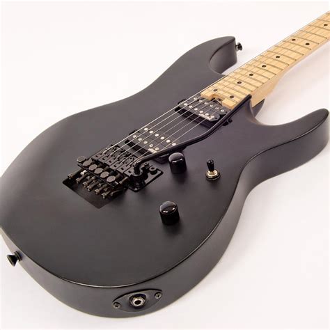 Vintage V624FRBK Reissued Floyd Rose Electric Guitar - Satin Black - Zebra Muzik