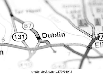 Dublin North Carolina Usa On Map Stock Photo 1677996043 | Shutterstock