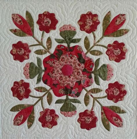 Canadiana Rose Applique Quilt Pattern | Etsy