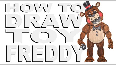 How to draw Toy Freddy (FNaF) - YouTube
