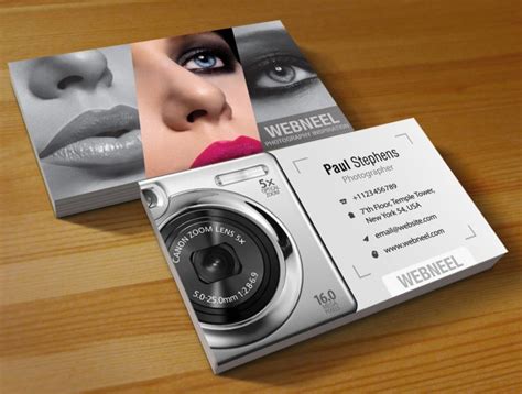 10 Business card design templates for Photographers - Download AI PSD