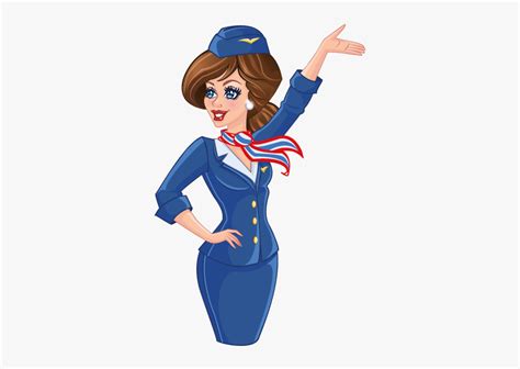 Stewardess Png - Transparent Flight Attendant Clipart Png , Free ...