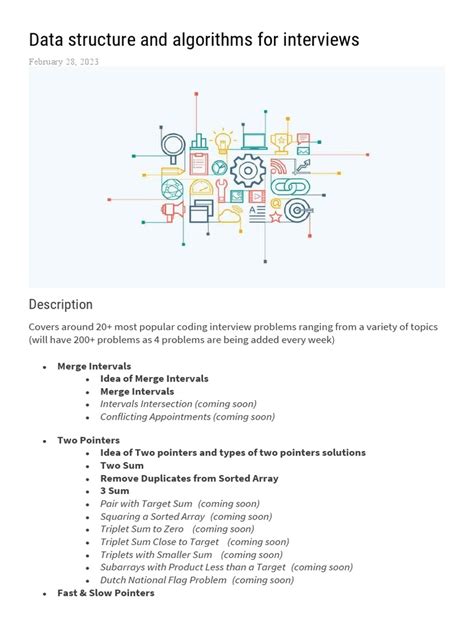 Data Structure and Algorithms For Interviews | PDF | Pointer (Computer Programming) | Computer ...