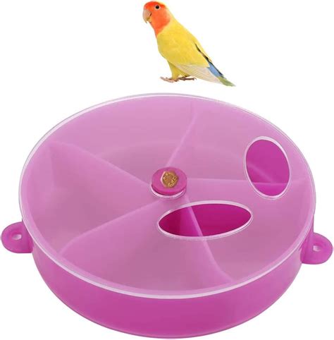 Amazon.com : SHINYLYL Parrot Foraging Wheel - Bird Puzzle Feeder Spins Toy Intelligence Growth ...