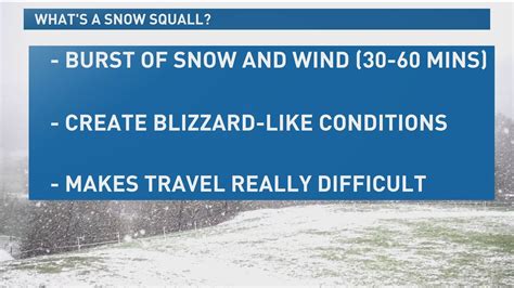 What does a snow squall warning mean? | 9news.com