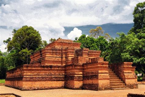 Temple Candi Muaro Jambi stock photo. Image of candi - 261915636