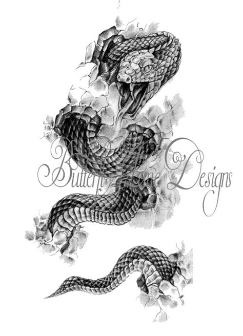 Detailed Snake in Black and grey | Realistic dragon, Dragon tattoo ...