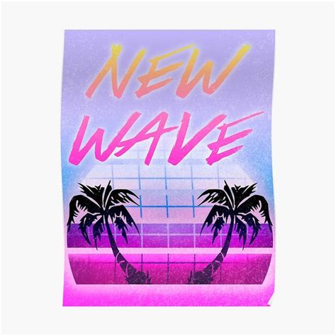 "80s New Wave" Poster for Sale by misswoodhouse | Wave poster, Sale ...