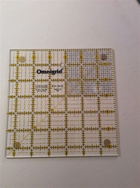 Omnigrid Quilting Ruler 8 different sizes Easy Read