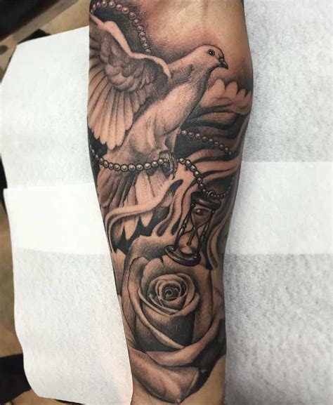 Dove Tattoo by Andy Blanco- Half Sleeve Tattoos Forearm, Cool Forearm Tattoos, Full Sleeve ...