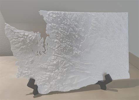 Free STL file Washington state topographic map 🗺️・Design to download and 3D print・Cults