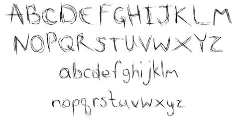 Scribble Scratch font by Jessica Kelly | FontRiver