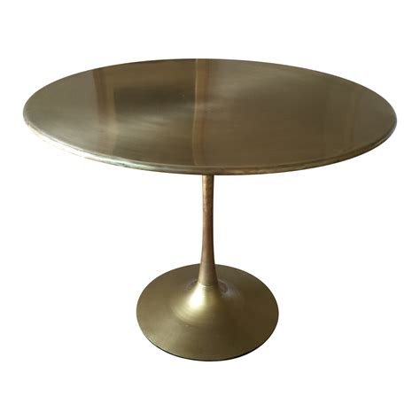Solid Brass Saarinen Style Dining Table | Modern boho kitchen, Dining table, Table