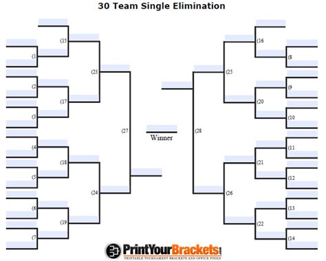 Download 16 Team Single Elimination Bracket | Gantt Chart Excel Template