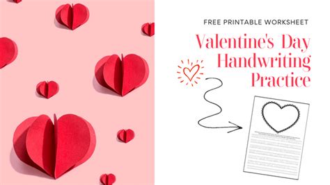 Valentine's Day Handwriting Practice