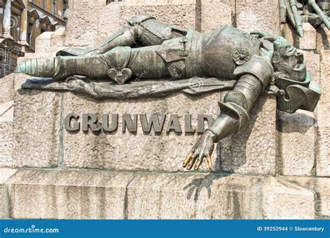 Monument in Krakow Dedicated To Battle of Grunwald Stock Photo - Image of teutons, historic ...