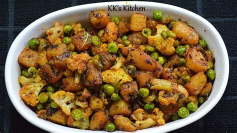 Aloo Gobi Matar Fry I Quick & Easy Veg Fry Recipe | Potato Cauliflower ...