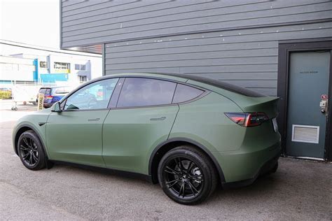 Tesla Model Y Wrap Military Green in 2022 | Tesla model, Tesla, Tesla ...