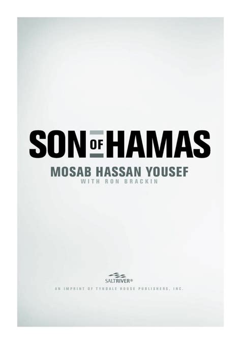 (PDF) Son of Hamas · Son of Hamas : a gripping account of terror, betrayal, political intrigue ...