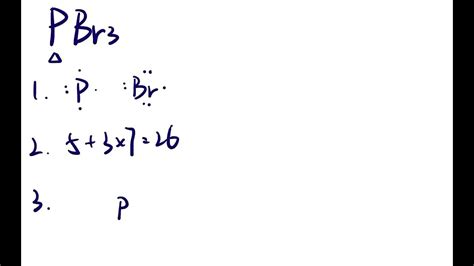 How to draw Lewis structures for Phosphorus tribromide (PBr3)? - YouTube