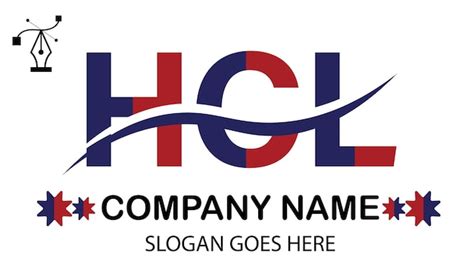 Premium Vector | Hcl letter logo