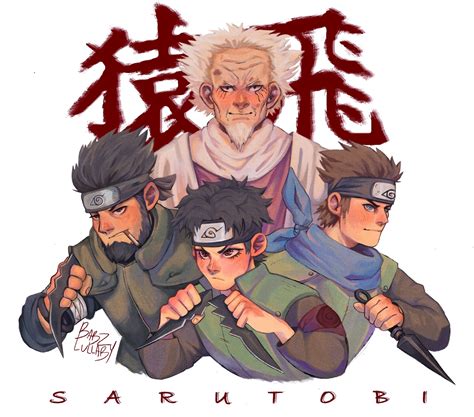 I've just made this fanart of Sarutobi clan! Yes I love Mirai and I ...