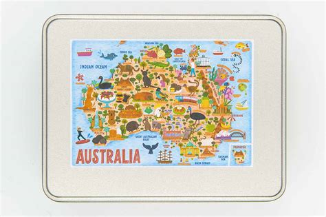 Australia Map Jigsaw Puzzle 300 pieces premium hand made