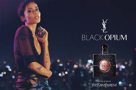 Zoë Kravitz, in a new campaign for Black Opium, signed by BETC Luxe - AdHugger