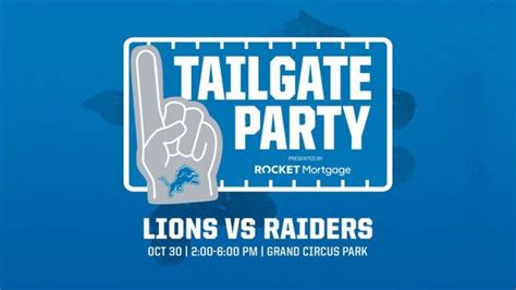 Detroit Lions Monday Night Football Tailgate Party - Downtown Detroit ...