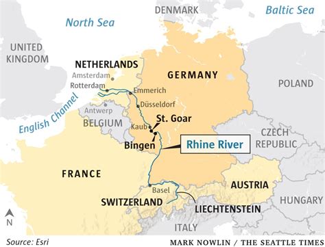 Rhine River Map