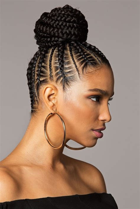 15 Best Collection of Black Braided Bun Updo