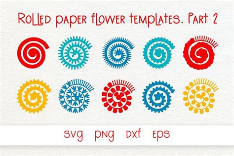 Cricut 3D paper flowers. SVG cut files