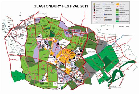 Glastonbury Festival 2024 Map - Sabra Clerissa