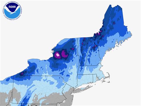 Northeast Snowfall Map • NYSkiBlog Directory