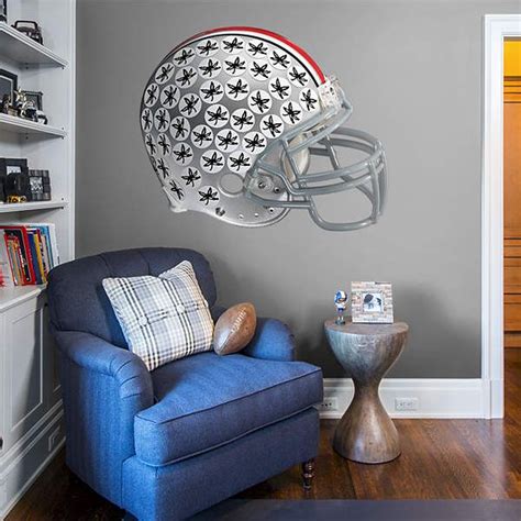 Ohio State Buckeyes Buckeye Leaf Helmet | Ohio state rooms, Removable ...