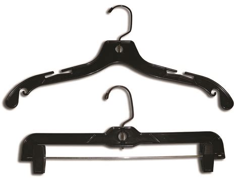 Plastic Clothes Hangers - Clear Plastic Hangers - Black Plastic Hangers