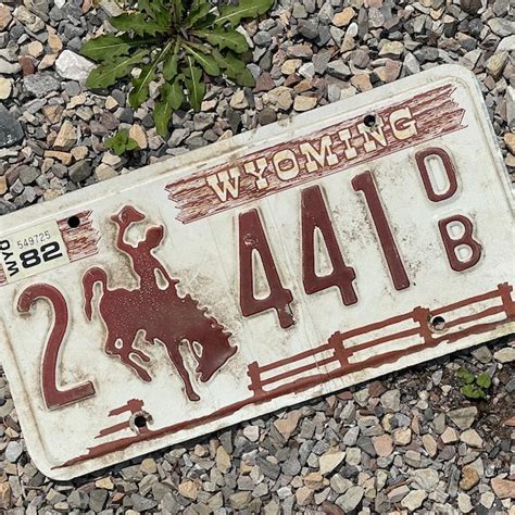 Wyoming License Plate - Etsy