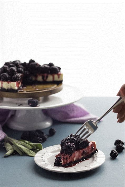 Blackberry Goat Cheese Cheesecake | Baking a Moment #recipe #Fruitrecipes #dessert #cheesecake # ...