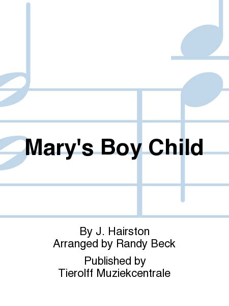 Mary's Boy Child by Jester Hairston - Concert Band - Sheet Music ...