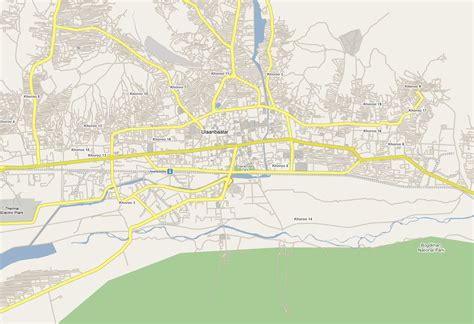 Map of Ulan Bator - Horseback Mongolia