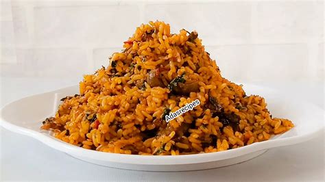 Palm Oil Rice Recipe | Ada's Recipes