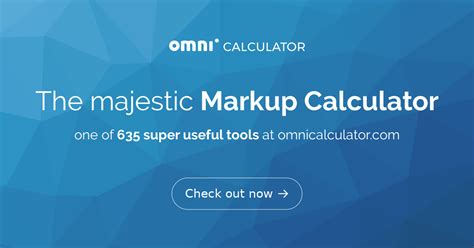 Markup Calculator - Omni