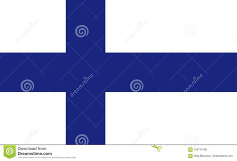 Finland Flag. Official Colors Stock Vector - Illustration of discussion ...