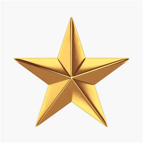 3D Gold star | CGTrader